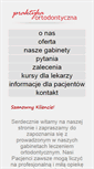 Mobile Screenshot of praktykaortodontyczna.pl